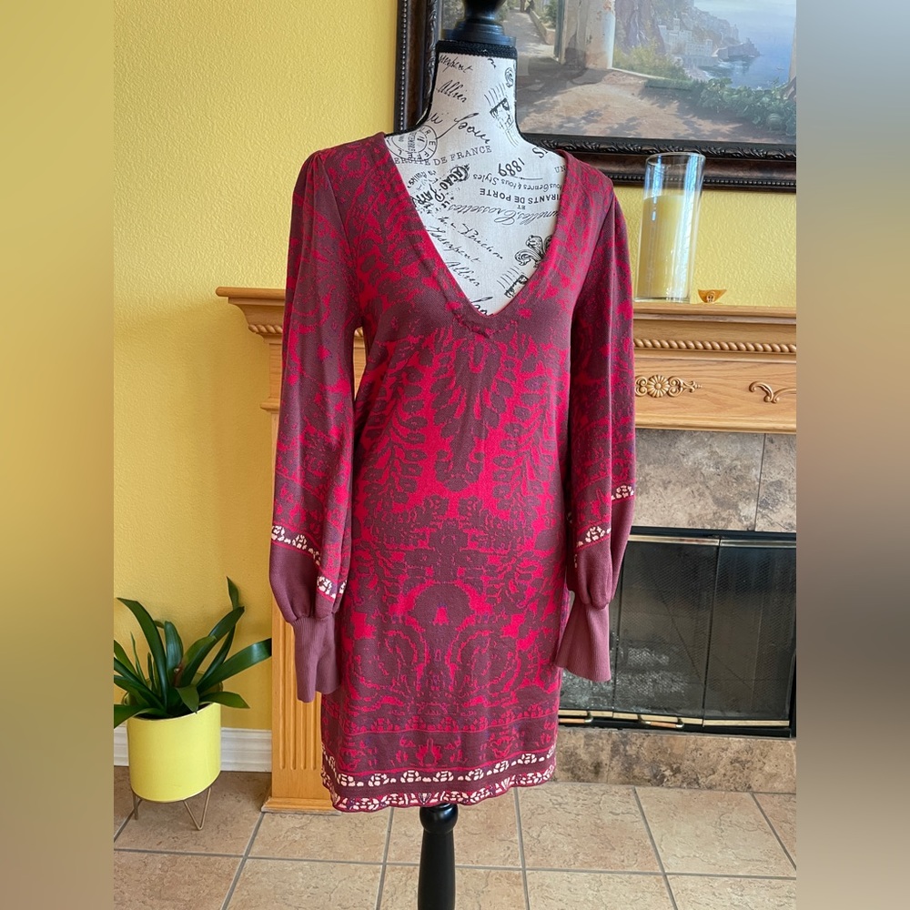 Free people knitted red dress